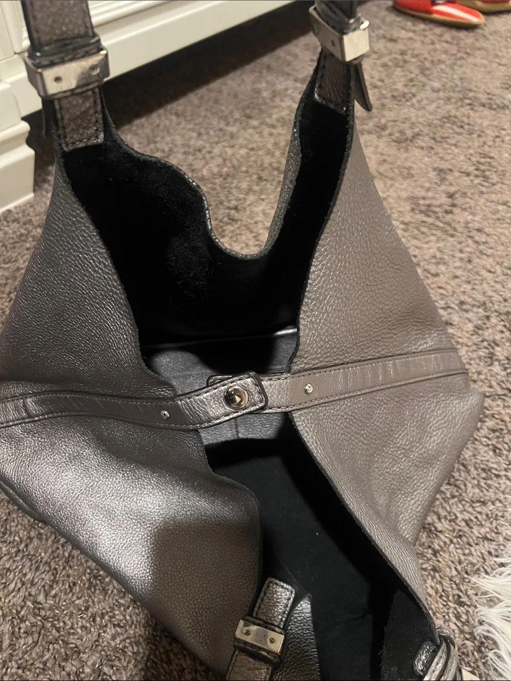 Michael Kors Black Leather Shoulder Tote